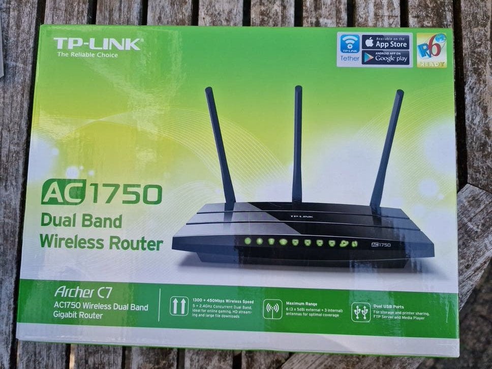 TP-Link Archer C7 AC1750 Dual Band Wireless Router, Computers en Software, Routers en Modems, Ophalen of Verzenden, Nieuw, Router