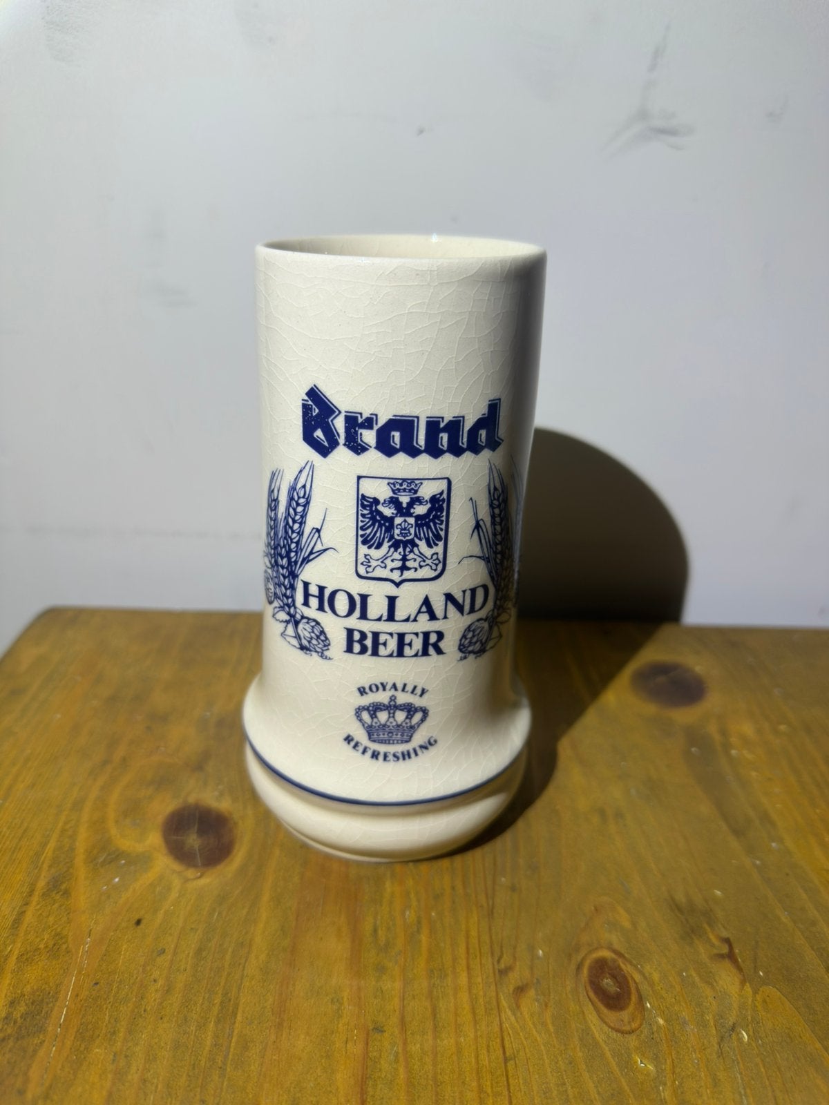 Brand bier mok, Verzamelen, Ophalen, Zo goed als nieuw, Glas of Glazen, Brand