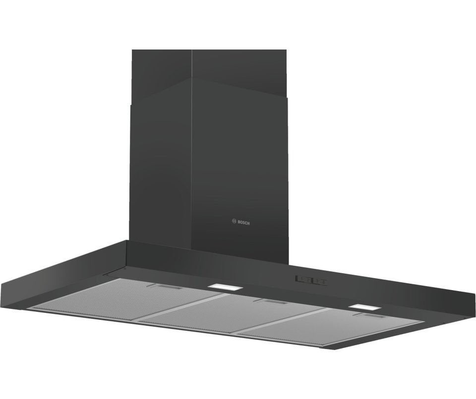 Bosch DWB96BC60 - Afzuigkap 90cm - Zwart - 619m3 Afzuiging, Ophalen, Wandschouwkap, Motor, Nieuw