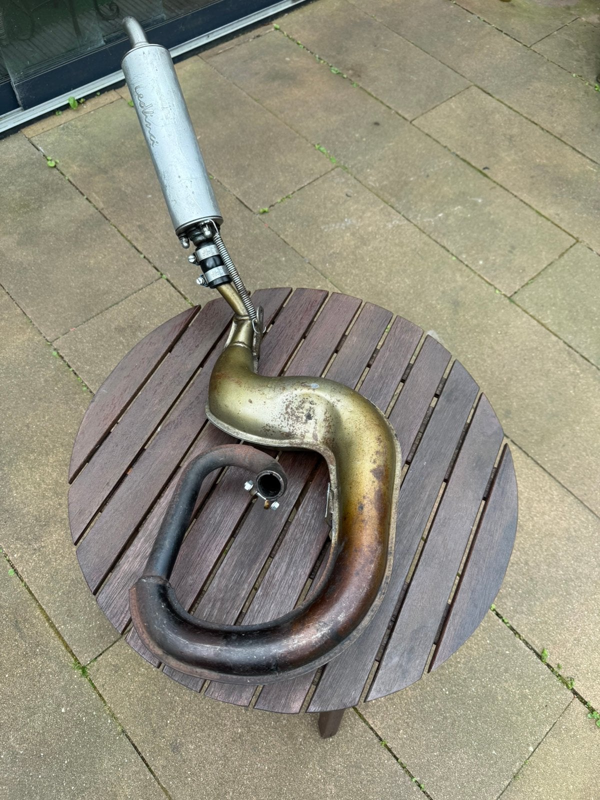 Leovinve uitlaat vespa ciao citta si, Ophalen of Verzenden, Zo goed als nieuw, Uitlaat