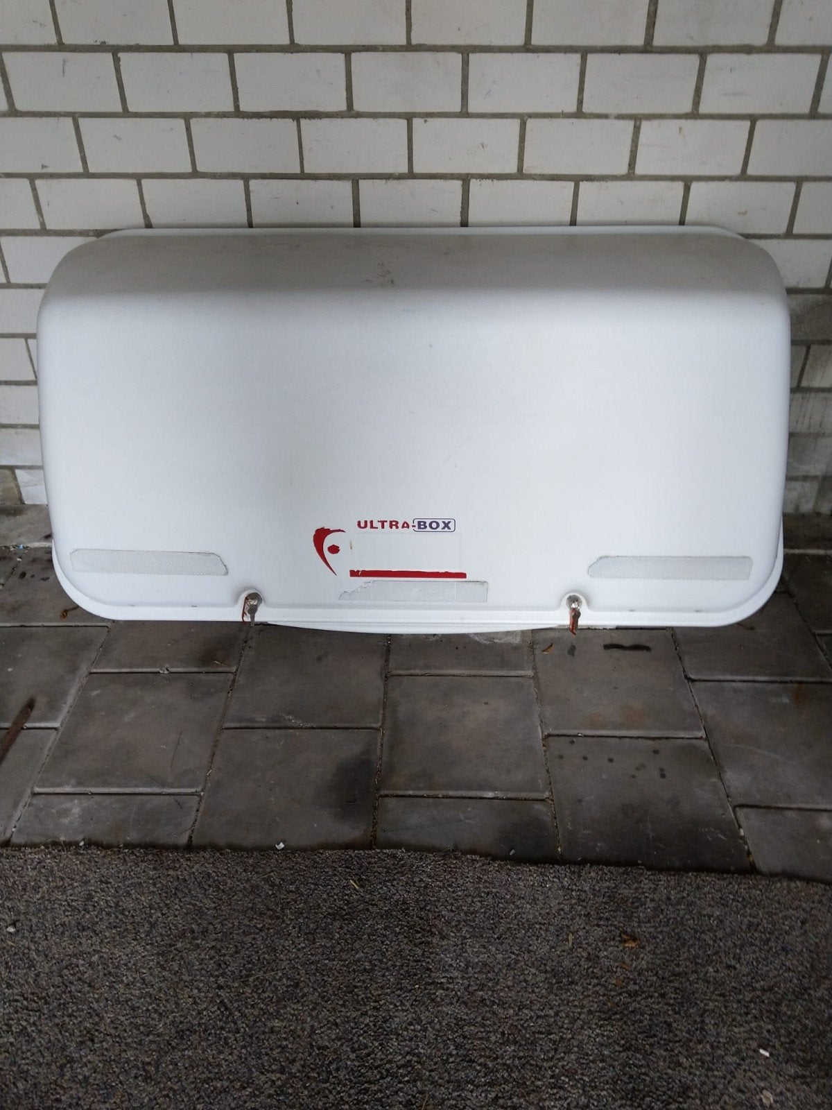Ultra box voor op fietsdrager, Ophalen