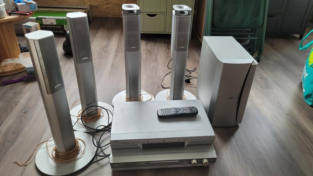 Jvc rx f10s home cinema systeem 5.1, Audio, Tv en Foto, Home Cinema-sets, Ophalen, Gebruikt, JVC, 70 watt of meer