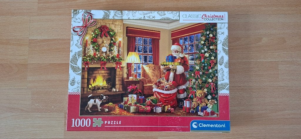 Clementoni puzzel Santa's Visit 1000, Ophalen of Verzenden, 500 t/m 1500 stukjes, Zo goed als nieuw
