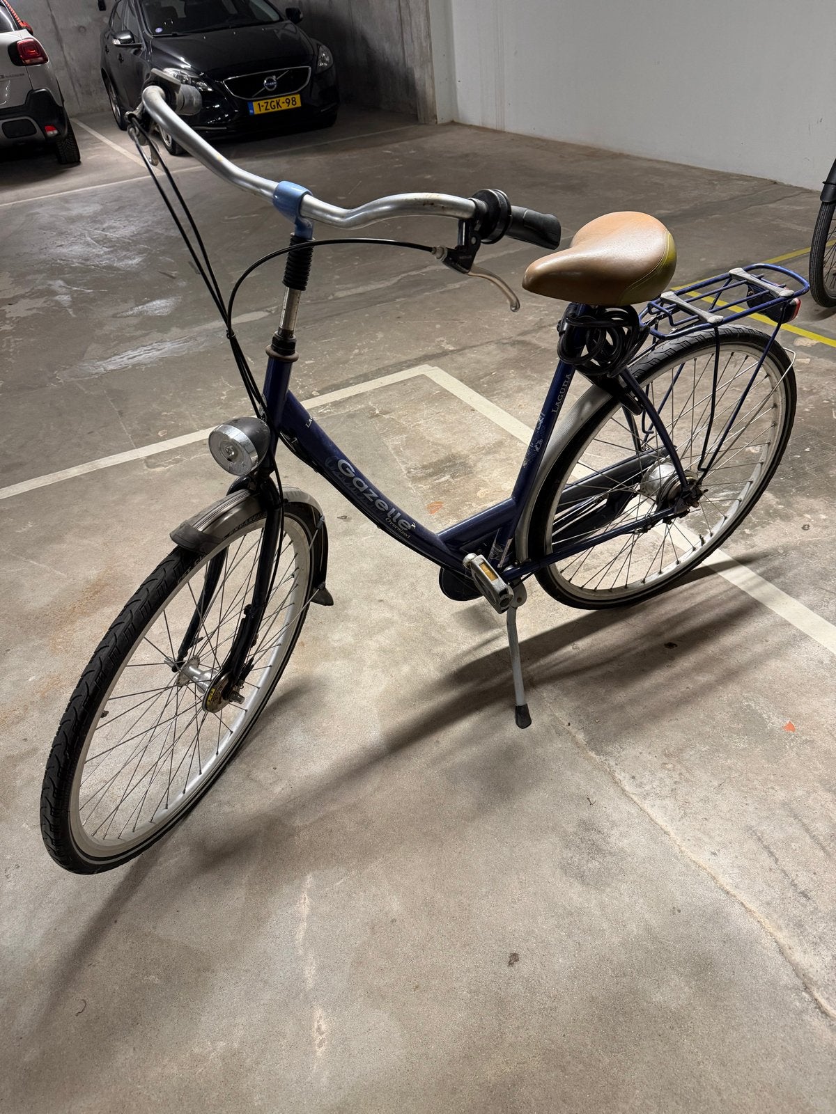 Gazelle Laguna damesfiets - Blauw, lage instap, Ophalen, 50 tot 53 cm, Gazelle, Trommelrem