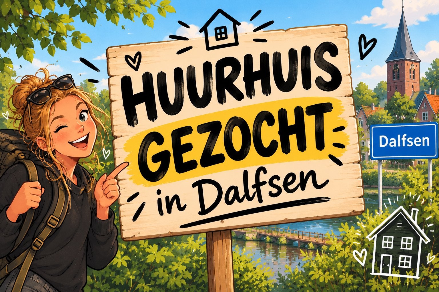 Huurhuis gezocht in Dalfsen, Tickets en Kaartjes, Drie personen of meer