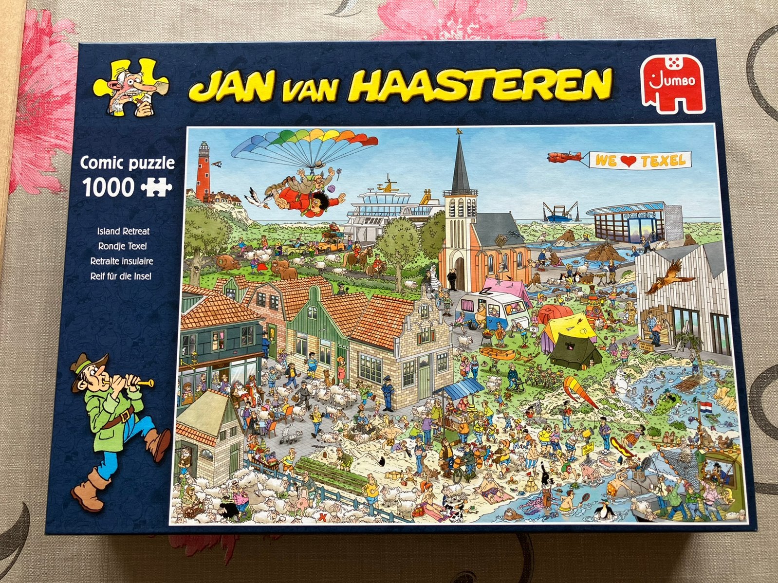 Jan van Haasteren - rondje Texel - 1000 stukjes, Ophalen, 500 t/m 1500 stukjes, Zo goed als nieuw