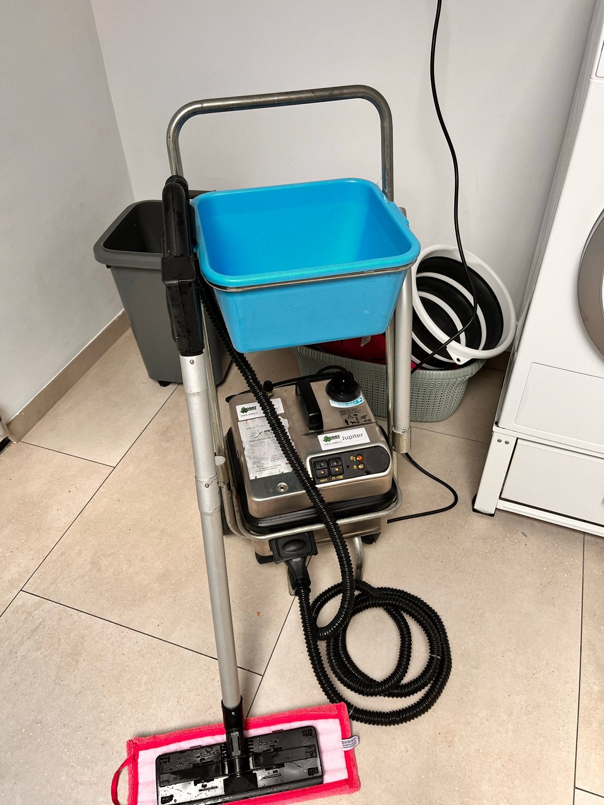 Professionele Robby Jupiter Stoomreiniger met trolley, Witgoed en Apparatuur, Ophalen, Gebruikt, Stoomreiniger