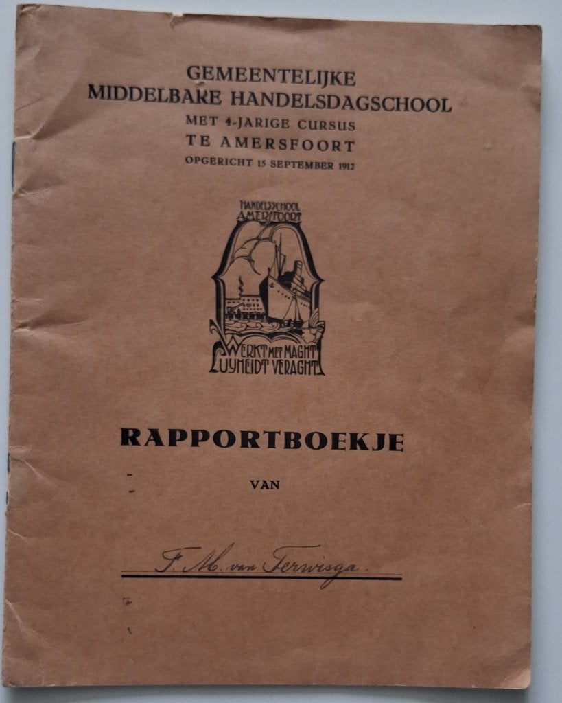 Rapportboekje Handelsdagschool, Ophalen of Verzenden
