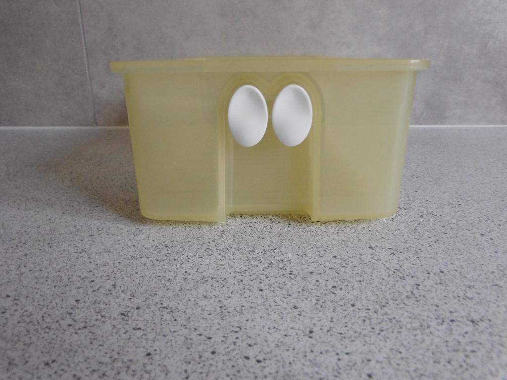 Tupperware FridgeSmart 2 Ltr. 30x15x8 cm. Geel, Huis en Inrichting, Keuken | Tupperware, Ophalen of Verzenden, Zo goed als nieuw