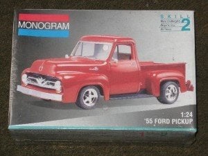 Bouwdoos 1955 Ford pickup Monogram, Hobby en Vrije tijd, Overige merken, Auto, Groter dan 1:32, Nieuw