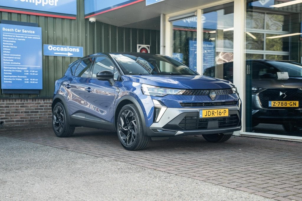 Renault Captur 1.6 E-Tech full hybrid 145 esprit Alpine, Auto's, Renault, Gebruikt, Blauw, Origineel Nederlands, Hybride Elektrisch/Benzine