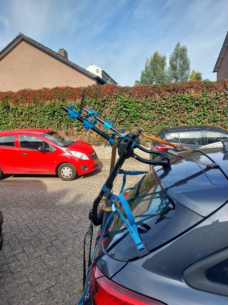 Fietsendrager voor achterklep - geen trekhaak nodig, Ophalen of Verzenden, 2 fietsen, Gebruikt, Achterklepdrager
