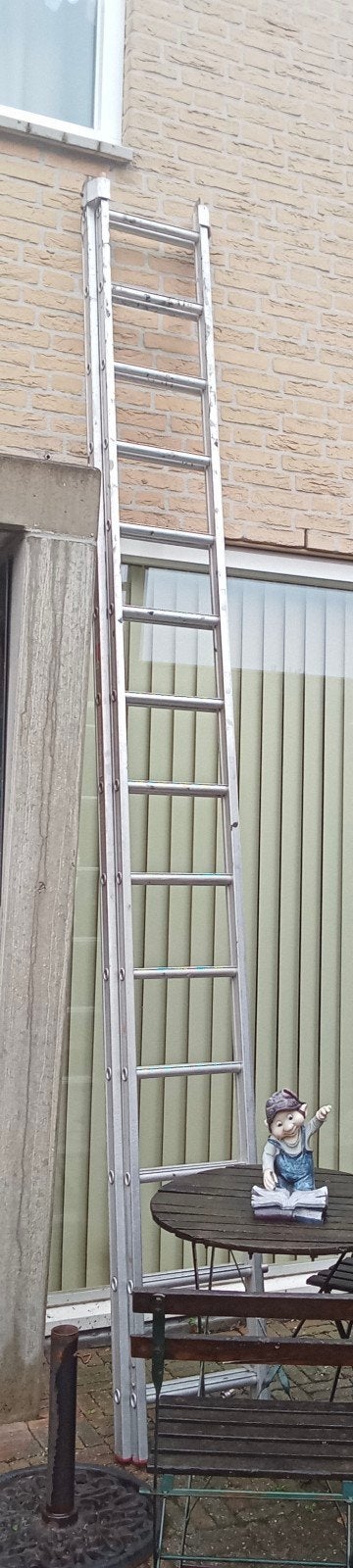 Professionele aluminium opsteekladder Centrum B.V. – 2x14, Doe-het-zelf en Verbouw, Ophalen, 4 meter of meer