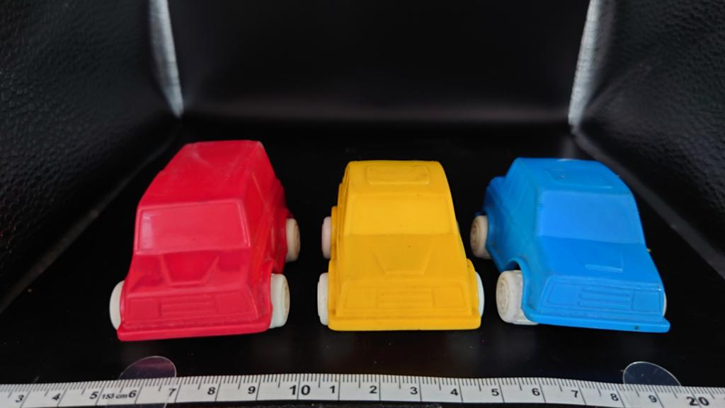 3x Plasto Finland autootjes - Vintage speelgoedauto's, Ophalen of Verzenden