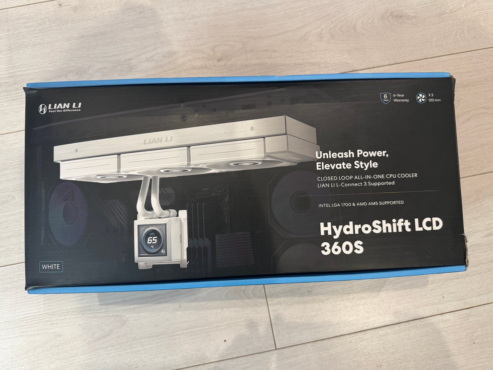 Lian Li Hydroshift LCD 360S AIO (White), Computers en Software, Computerkoelers, Ophalen, Zo goed als nieuw, Waterkoeling