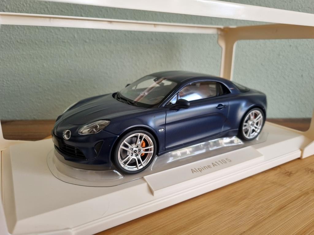 Norev Renault Alpine A110 S Matt Blauw 1:18, Auto, Nieuw, Norev, Ophalen of Verzenden