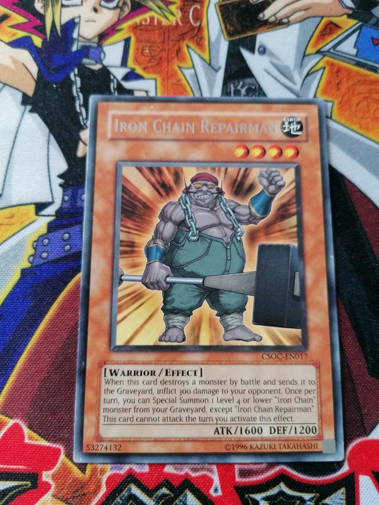 Iron Chain Repairman - Rare CSOC - Yu-Gi-Oh, Ophalen of Verzenden, Zo goed als nieuw