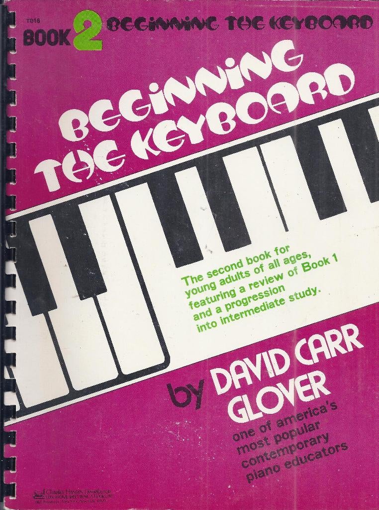Bo1967 bladmuziek beginning the keyboard boek 2, Gebruikt, Ophalen of Verzenden, Artiest of Componist, Keyboard