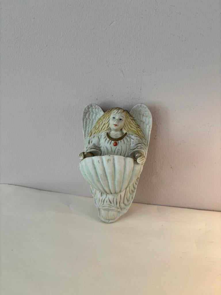 Vintage engel wijwaterbakje, Antiek en Kunst, Verzenden