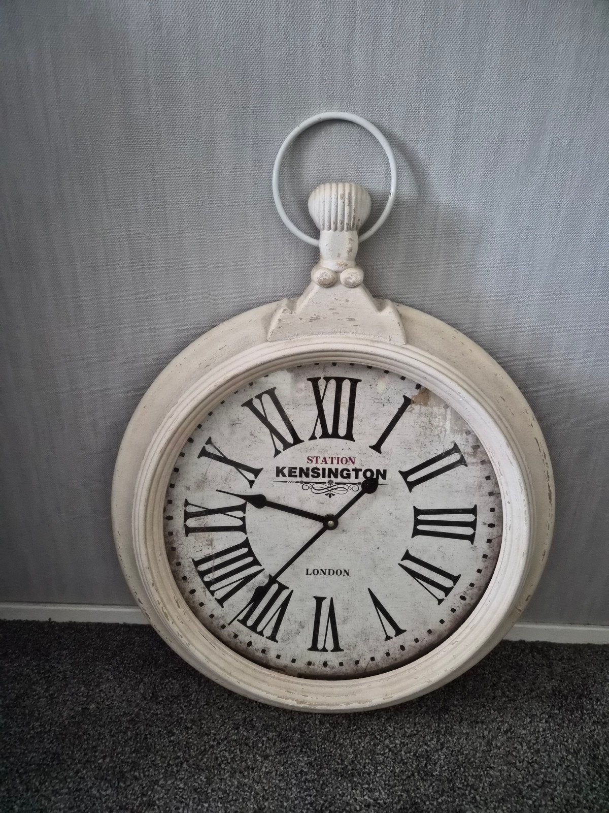 Mooie Kensington wandklok, Huis en Inrichting, Woonaccessoires | Klokken, Ophalen, Zo goed als nieuw, Wandklok