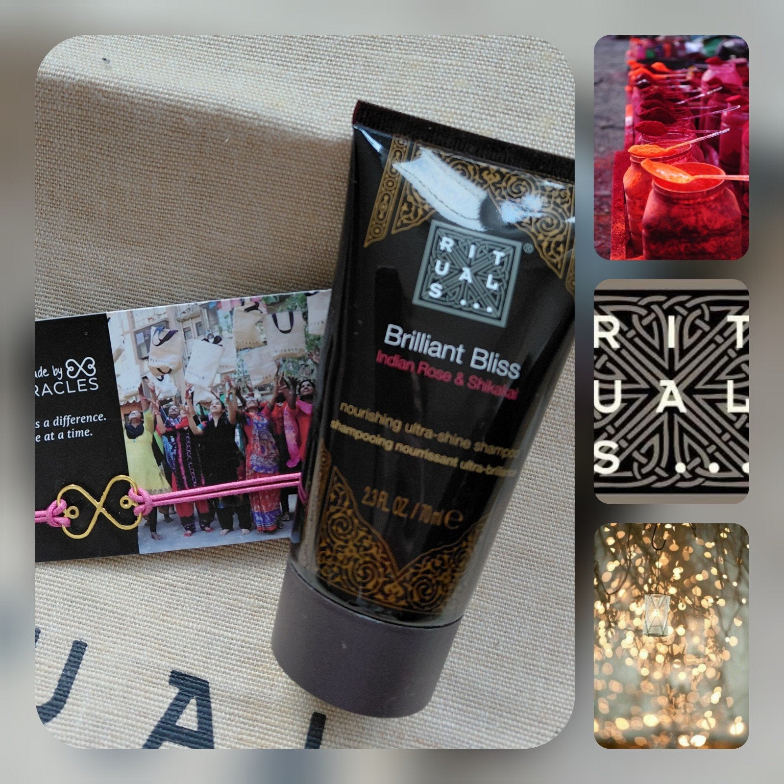 Rituals Ayurveda 🌹✨️ Brilliant Bliss Shampoo & Armbandje., Ophalen of Verzenden, Nieuw, Shampoo of Conditioner