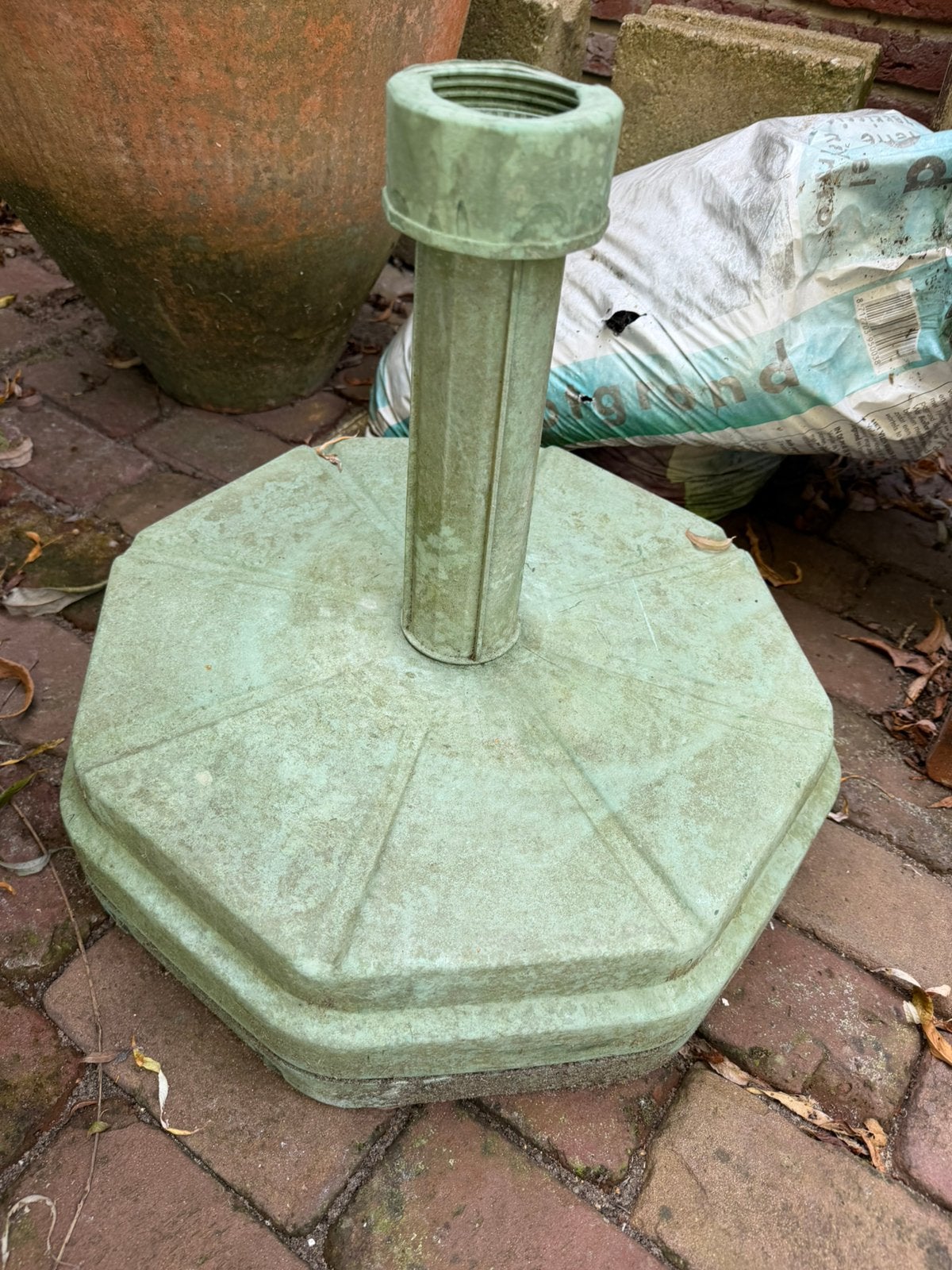 Parasol voet, Tuin en Terras, Parasols, Ophalen, Gebruikt, Minder dan 1 meter, Parasolvoet