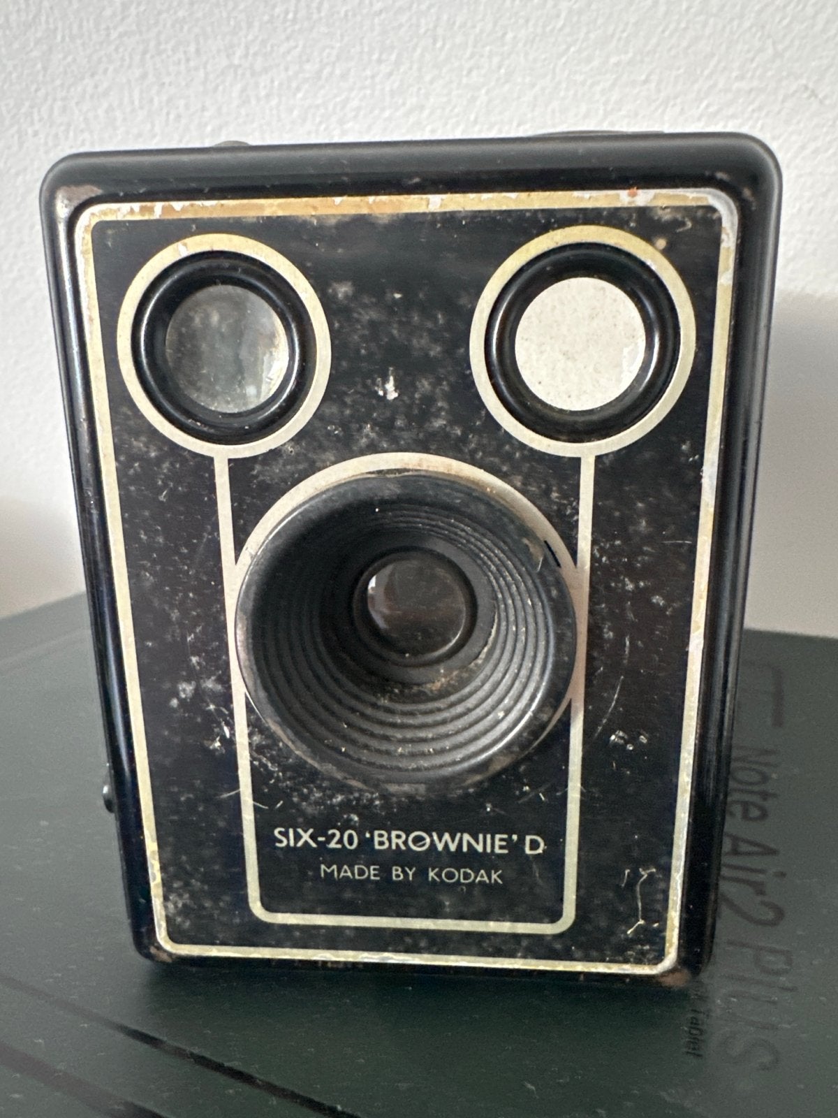 Vintage Kodak Six-20 Brownie D Boxcamera met tas, Ophalen of Verzenden, Gebruikt, Compact, Kodak