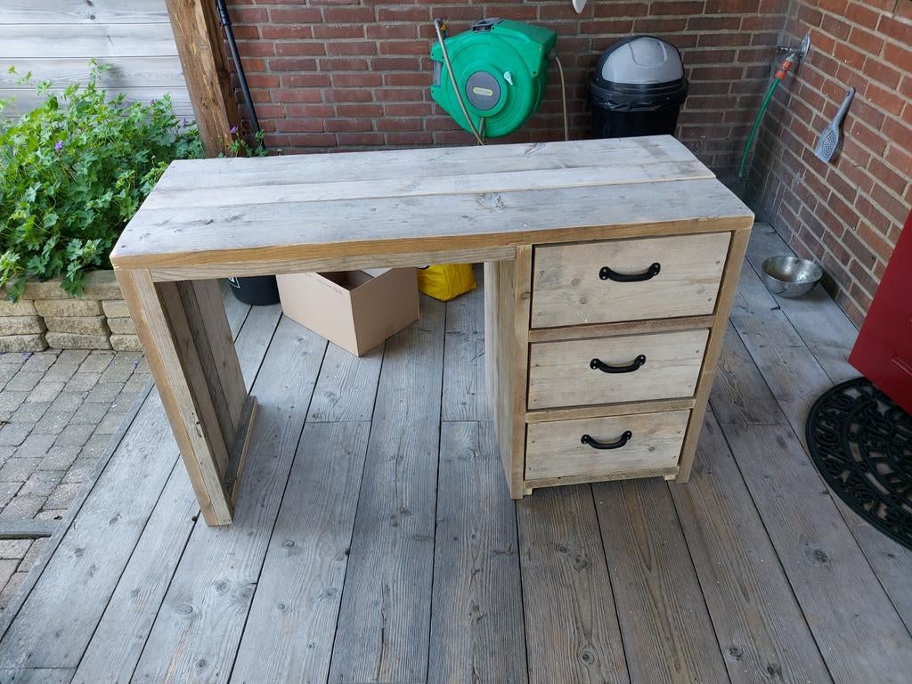 Bureau steigerhout, Ophalen of Verzenden, Nieuw
