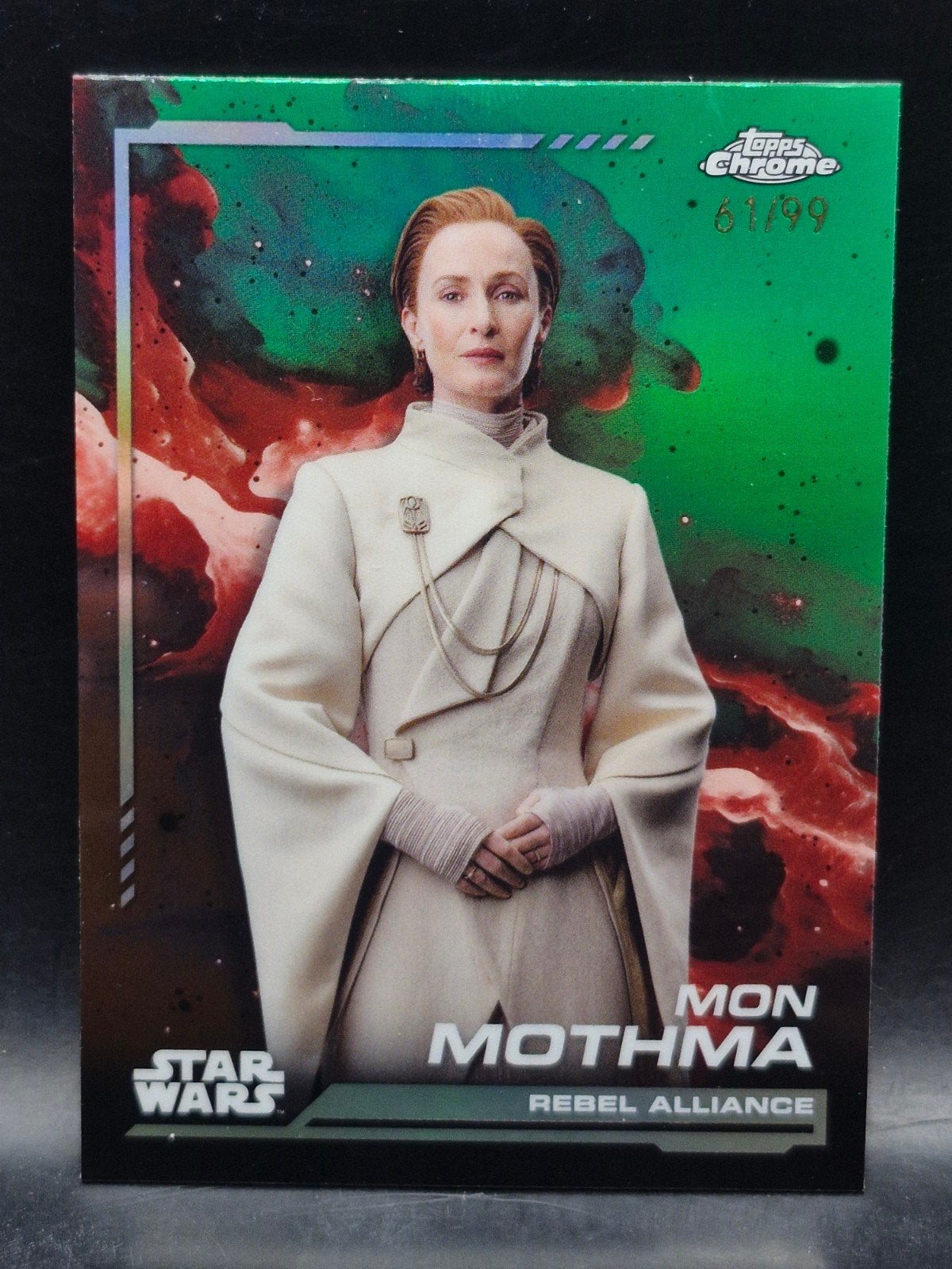 mon mothma star wars Limited edition 61/99 topps, Verzenden, Zo goed als nieuw, Actiefiguurtje