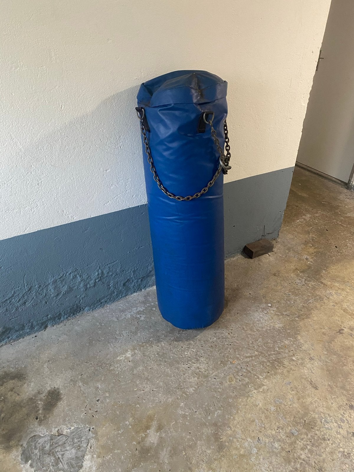 Blauwe bokszak - Gebruikt maar in goede staat, Ophalen, Gebruikt, Bokszak