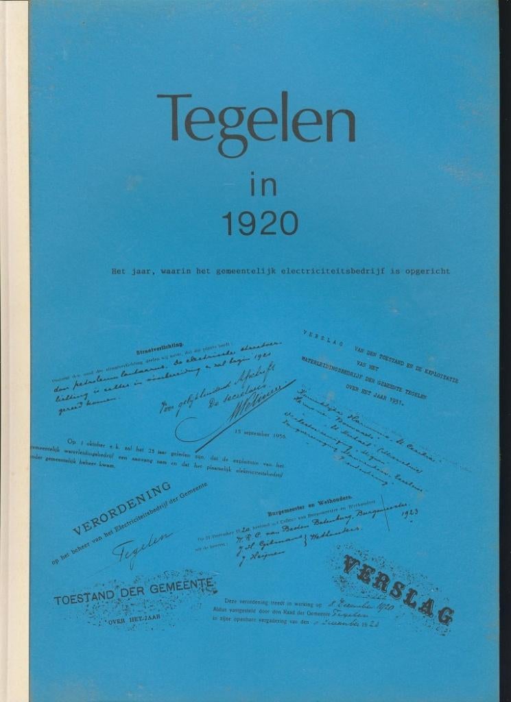 Tegelen in 1920; uitgave 1989, Boeken, Geschiedenis | Stad en Regio, Verzenden, Zo goed als nieuw