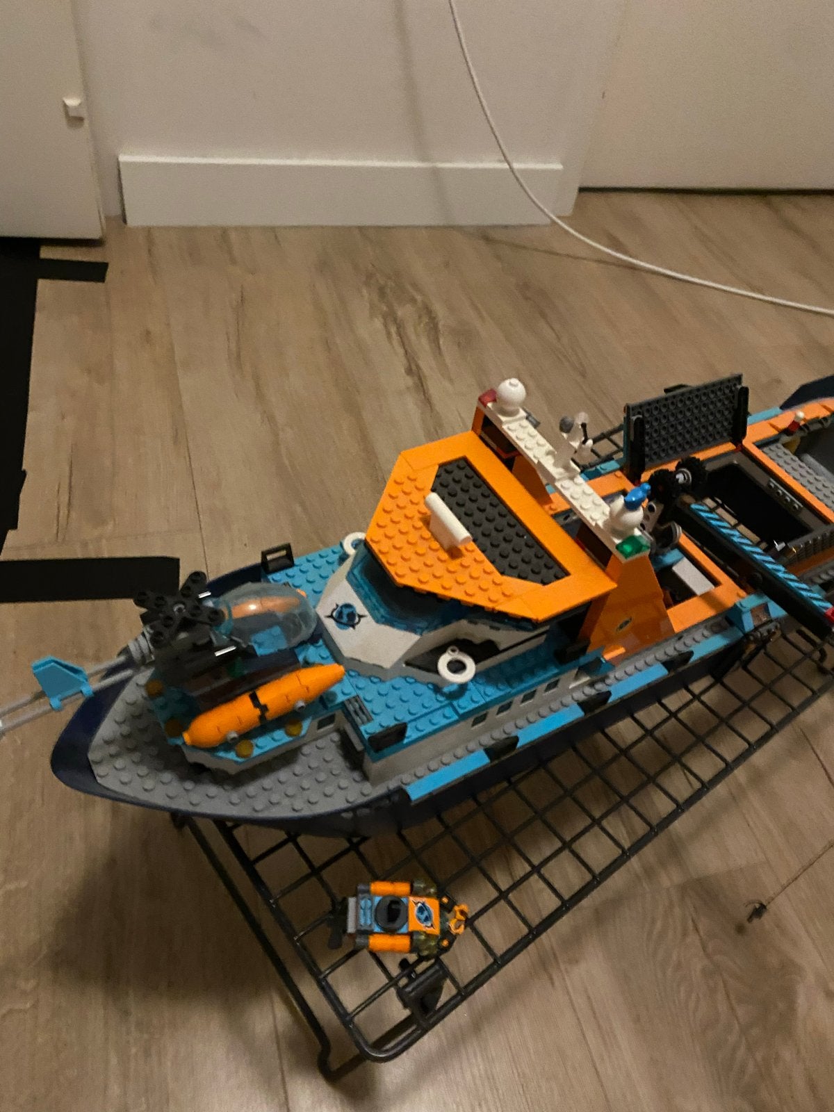 Grote LEGO boot met mini figuren, Ophalen of Verzenden, Gebruikt, Overige merken