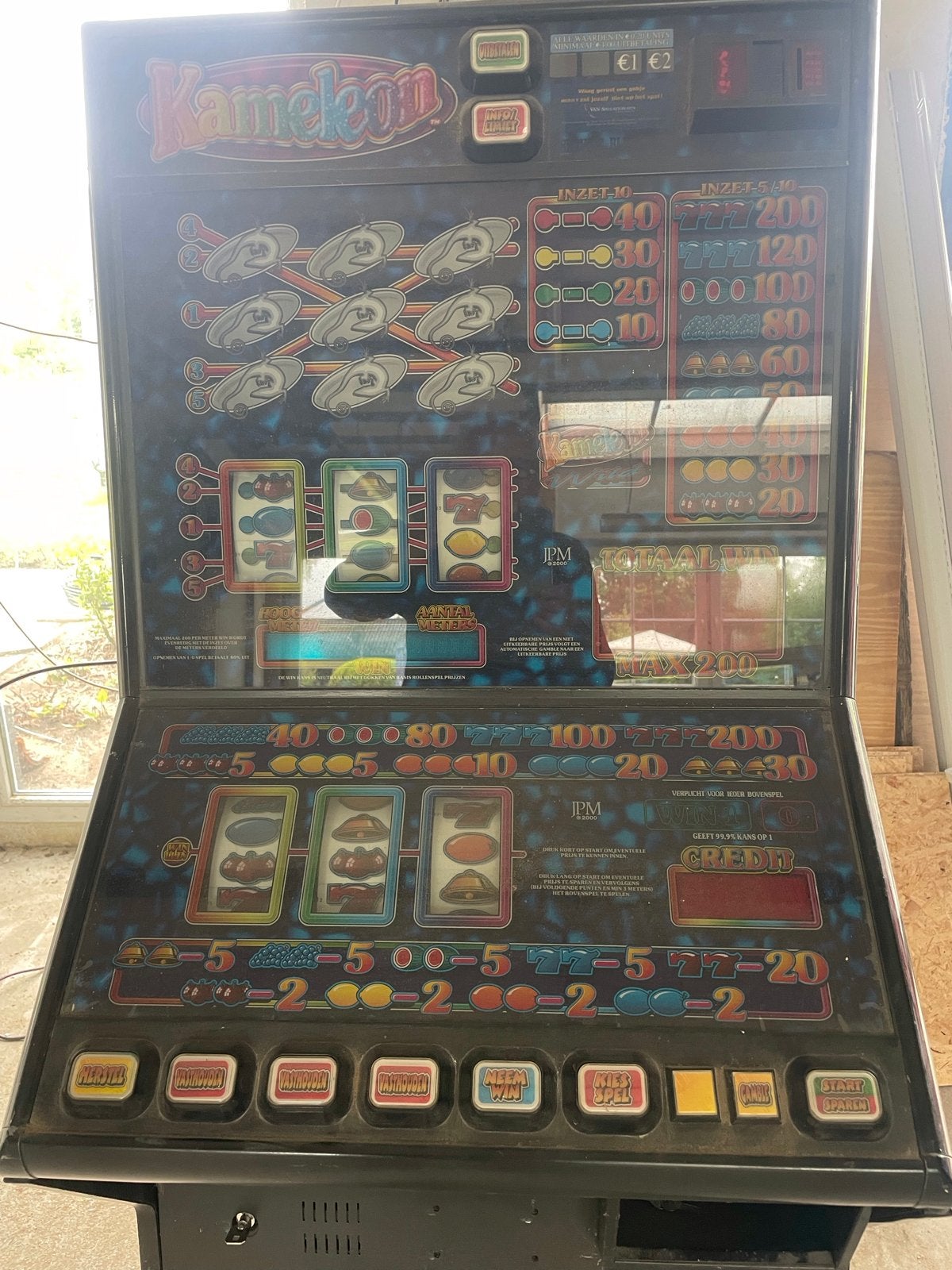 Kameleon fruitautomaat met sleutels - JPM 2000, Verzamelen, Automaten | Gokkasten en Fruitautomaten, Euro, Ophalen of Verzenden