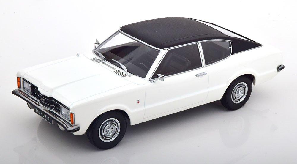 1:18 Ford Taunus GT Coupe met vinyl dak - 1971 - Wit -SALE-, Hobby en Vrije tijd, Modelauto's | 1:18, Overige merken, Auto, .