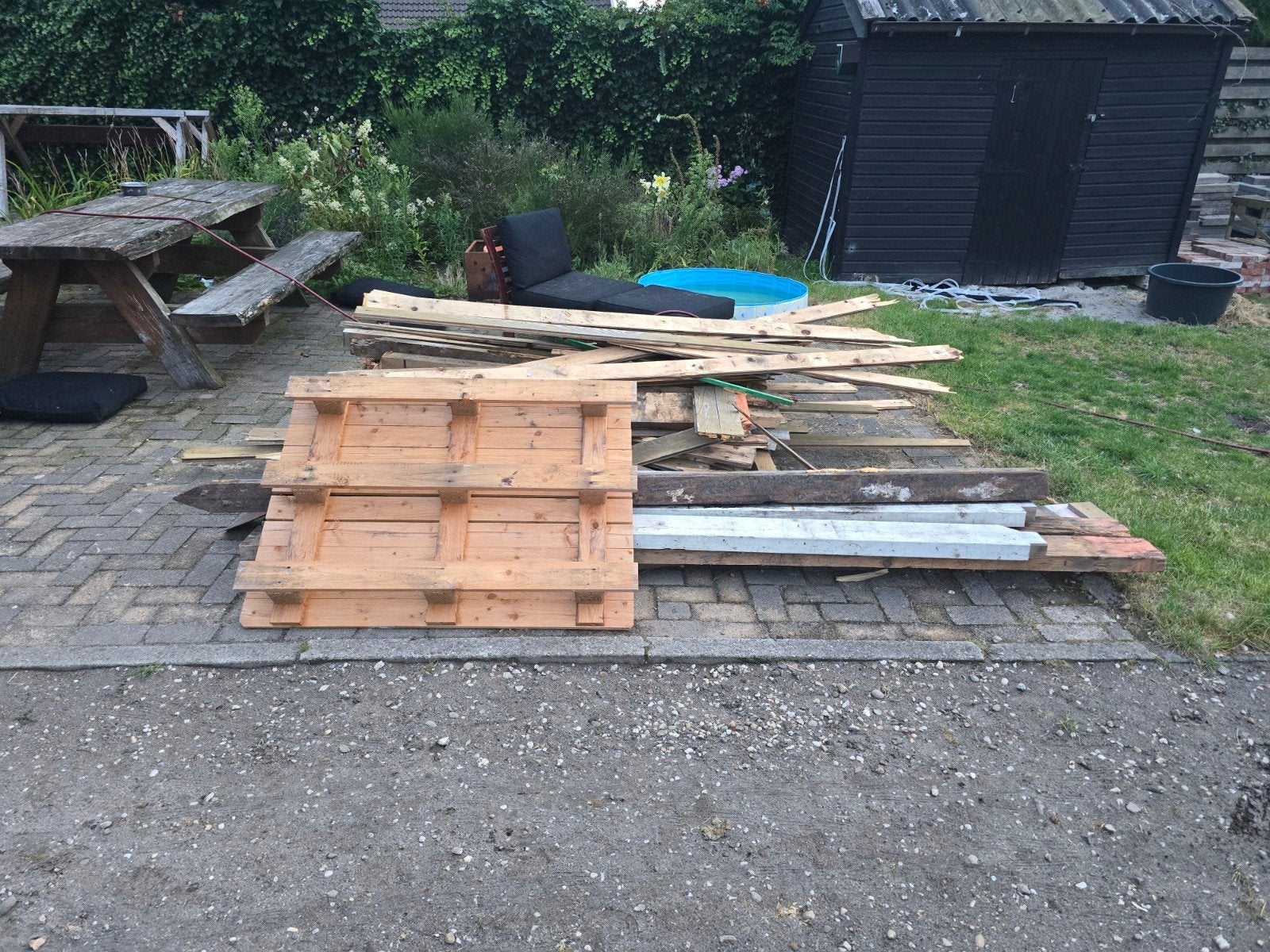 Gratis divers hout, Ophalen, Gebruikt, 25 tot 50 mm, Overige typen