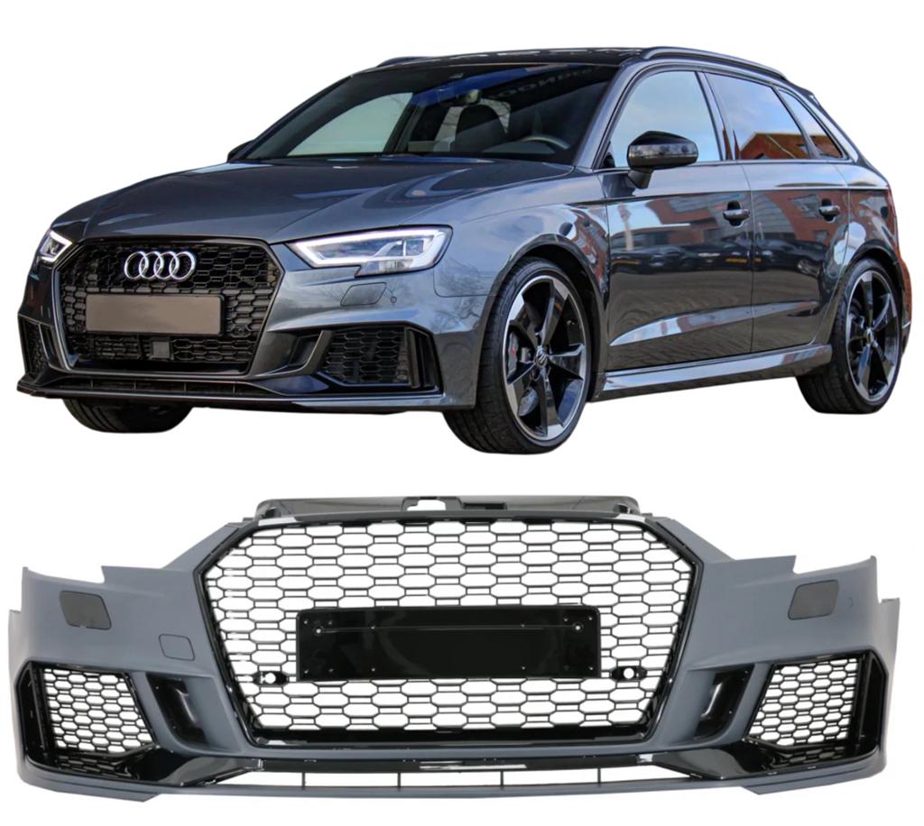 Voorbumper Audi A3 Sportback 8V Facelift RS3-Look 2016-2020, Ophalen, Voor, Nieuw, Audi