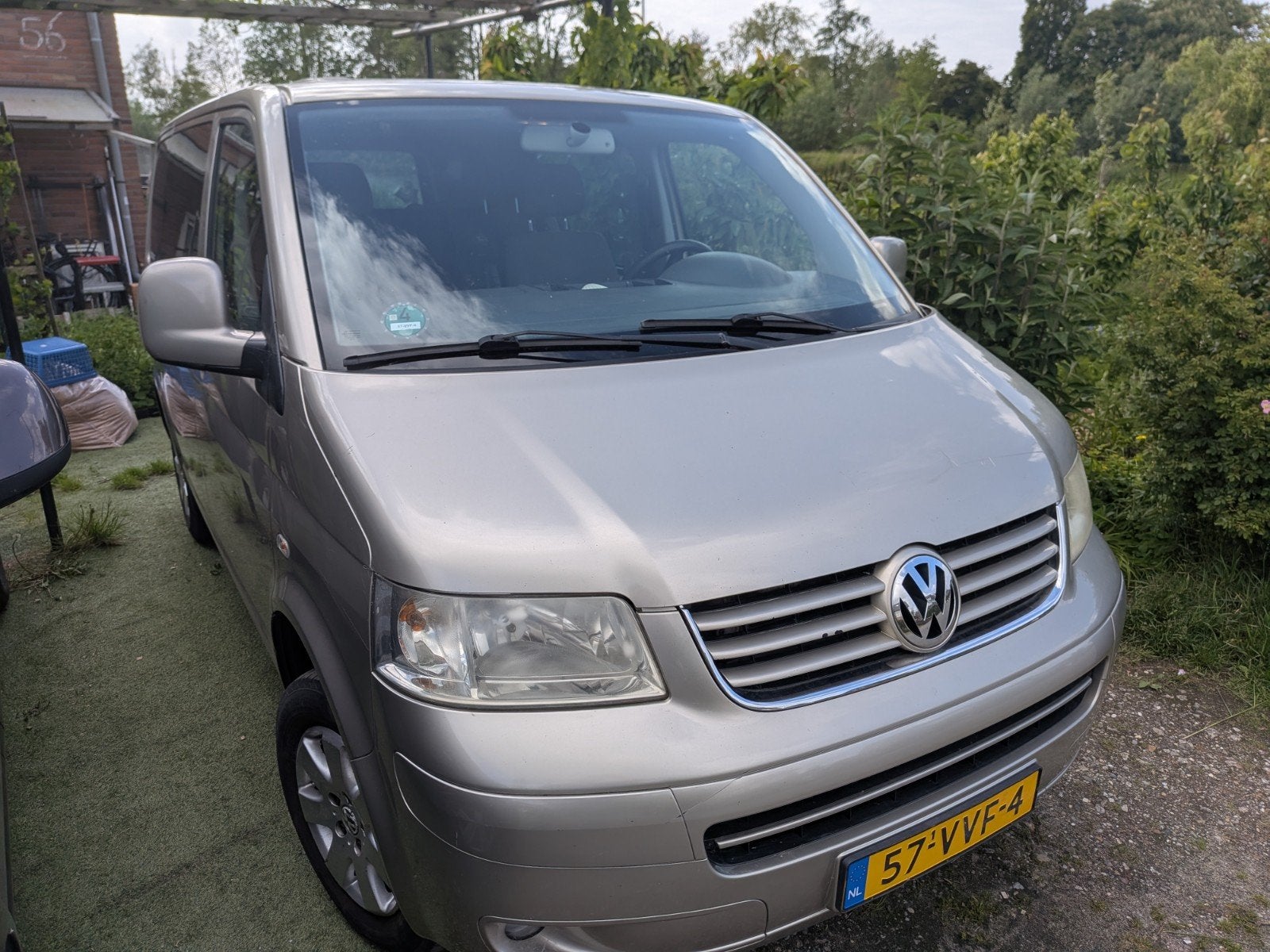 Volkswagen Transporter Bestel 2.5 D 128KW DC 2008, Auto's, Bestelauto's, Stof, Parkeersensor, Volkswagen, Beige