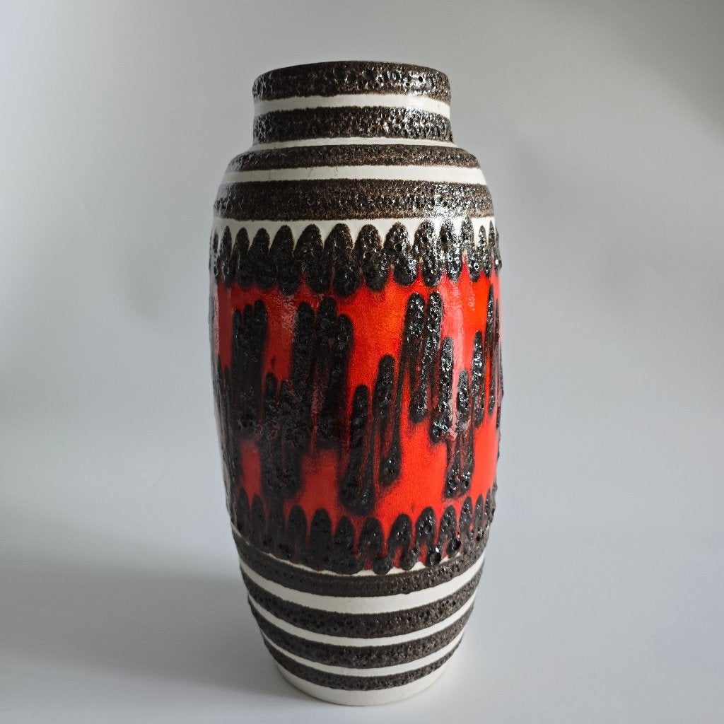 Vintage West-Duitse Fat Lava vaas. Scheurich, 553-38, Ophalen of Verzenden