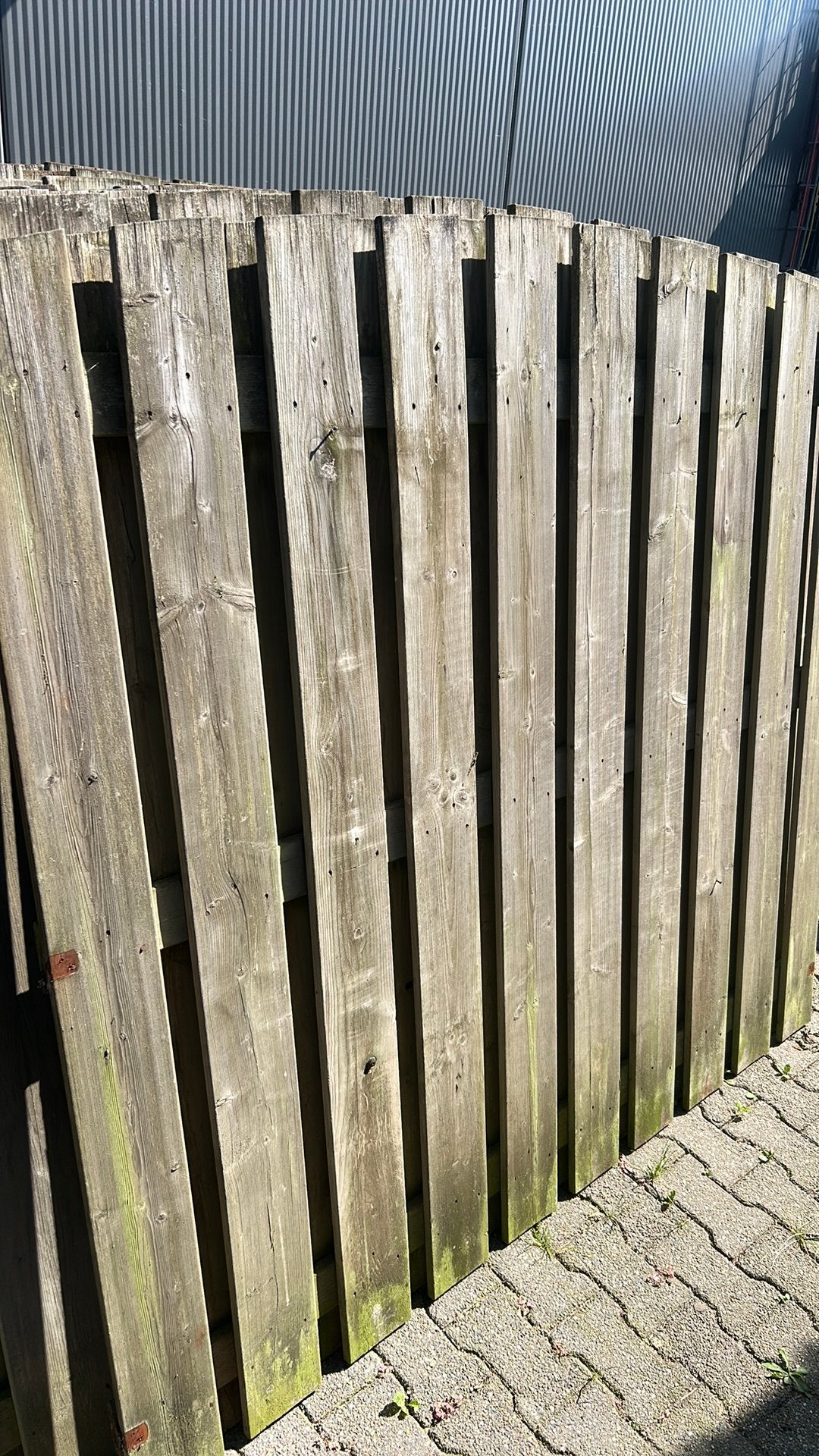 Gebruikte schutting en planken, Tuin en Terras, Ophalen, 3 tot 6 meter, Hout, 1 tot 2 meter