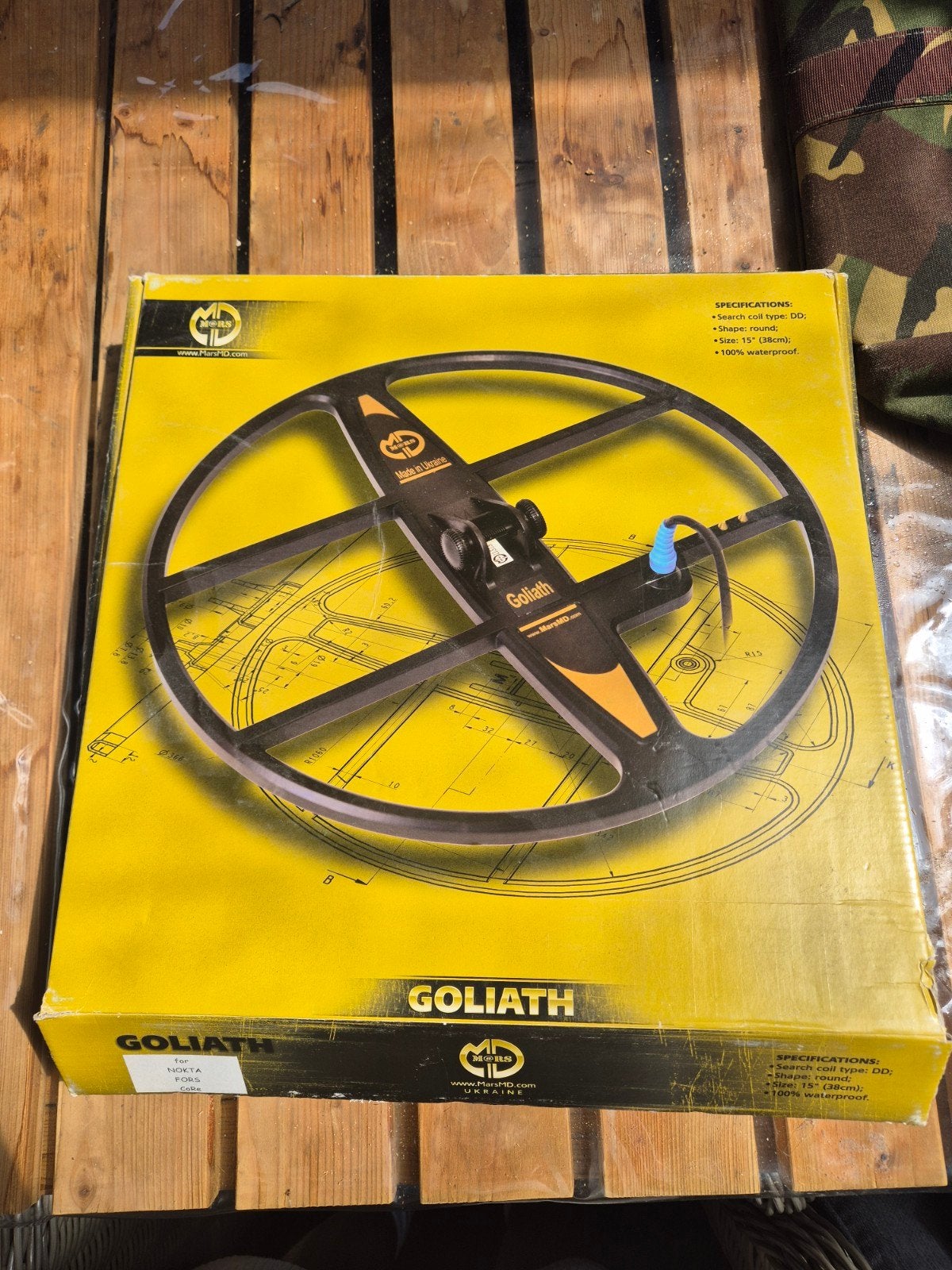 Nokta Makro Goliath zoekschijf voor metaaldetector, Hobby en Vrije tijd, Meer dan 30 cm, Zo goed als nieuw, Instelbare gevoeligheid