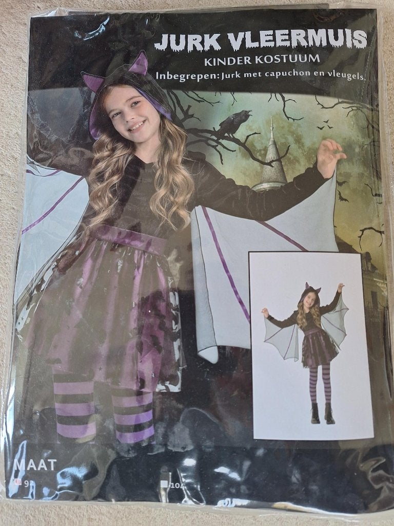 vleermuispakje haloween, Ophalen, Nieuw, Pak of Jurk