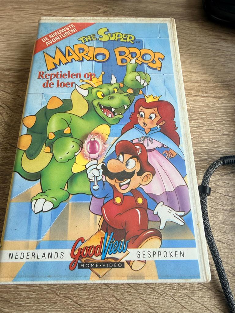 Super Mario Bros Videoband (1992) - Reptielen op de loer, Avontuur, Gebruikt, Alle leeftijden, Ophalen of Verzenden