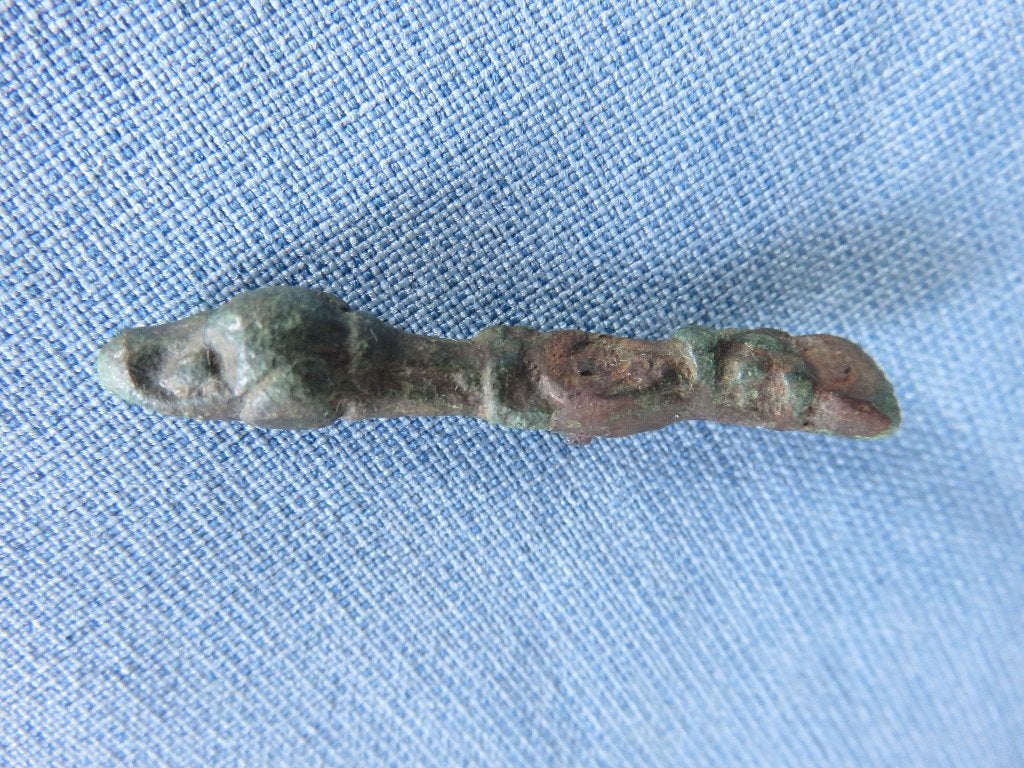 Vikingen – beslag met draak in brons – ca. 1000 jaar oud, Antiek en Kunst, Ophalen of Verzenden, Brons