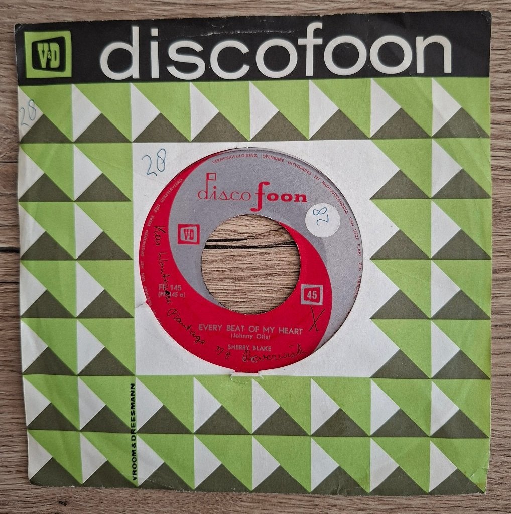 Discofoon FF 145 single Sherry Blake Every beat of my heart, Ophalen of Verzenden, Gebruikt