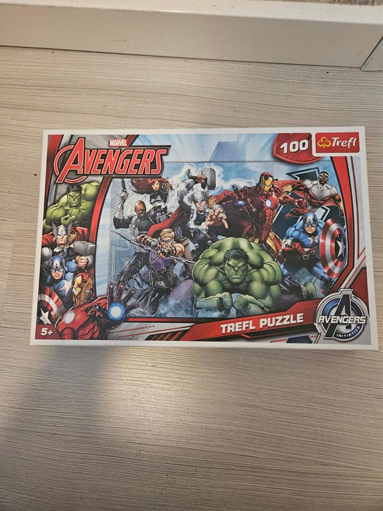 Marvel Avengers Trefl Legpuzzel 100 stukjes, Ophalen of Verzenden, Minder dan 500 stukjes, Nieuw, Legpuzzel