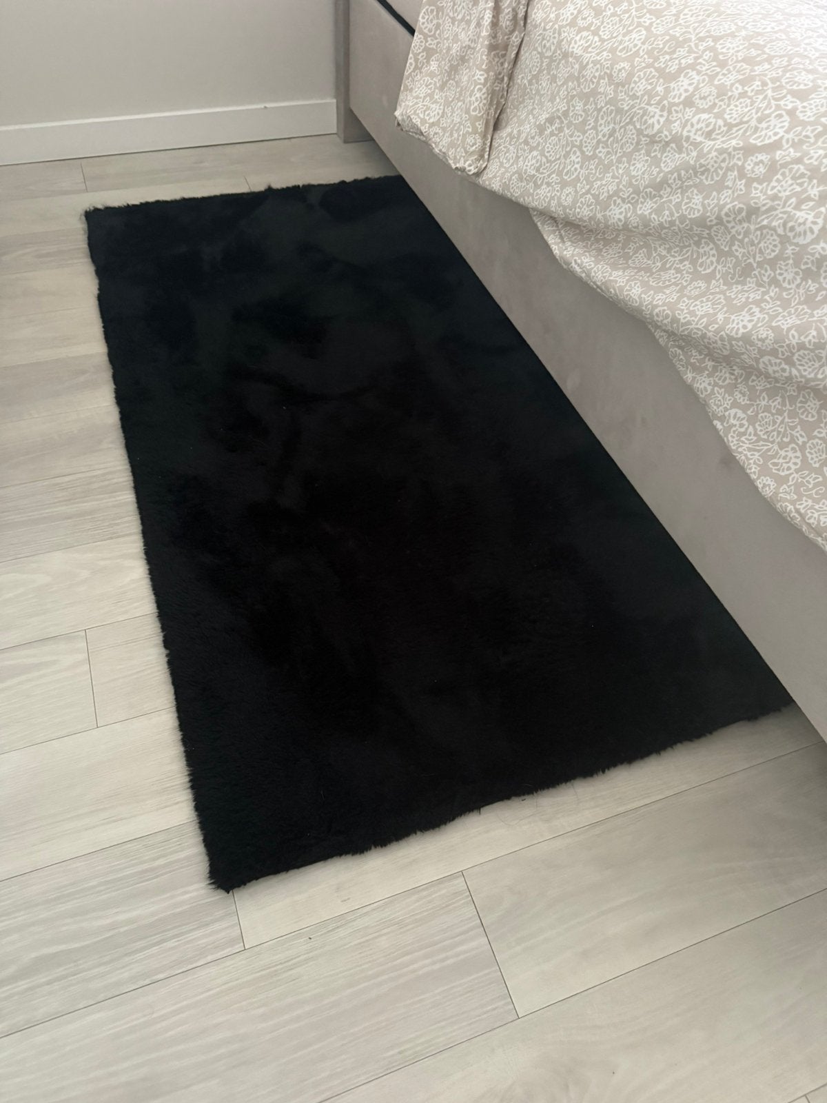 Teddy tapijt zwart, Ophalen, Zwart, 200 cm of meer, Zo goed als nieuw