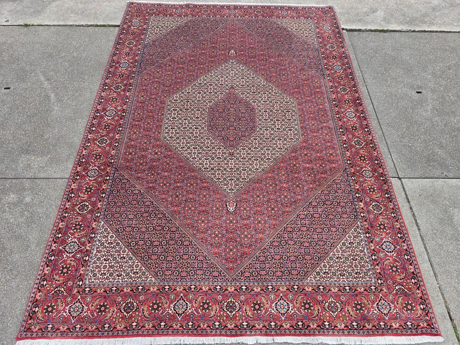 Handgeknoopt perzisch tapijt bidjar 366x258, Info@SlatsAntiek.nl, Perzisch, Vof Slats Antiek, Ophalen of Verzenden