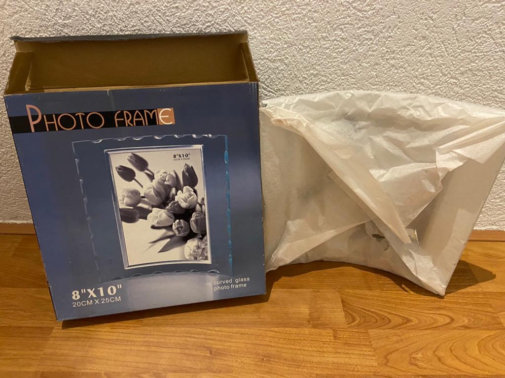 Splinternieuwe en zeer luxe fotolijst met gebogen glas, Ophalen of Verzenden, Zo goed als nieuw