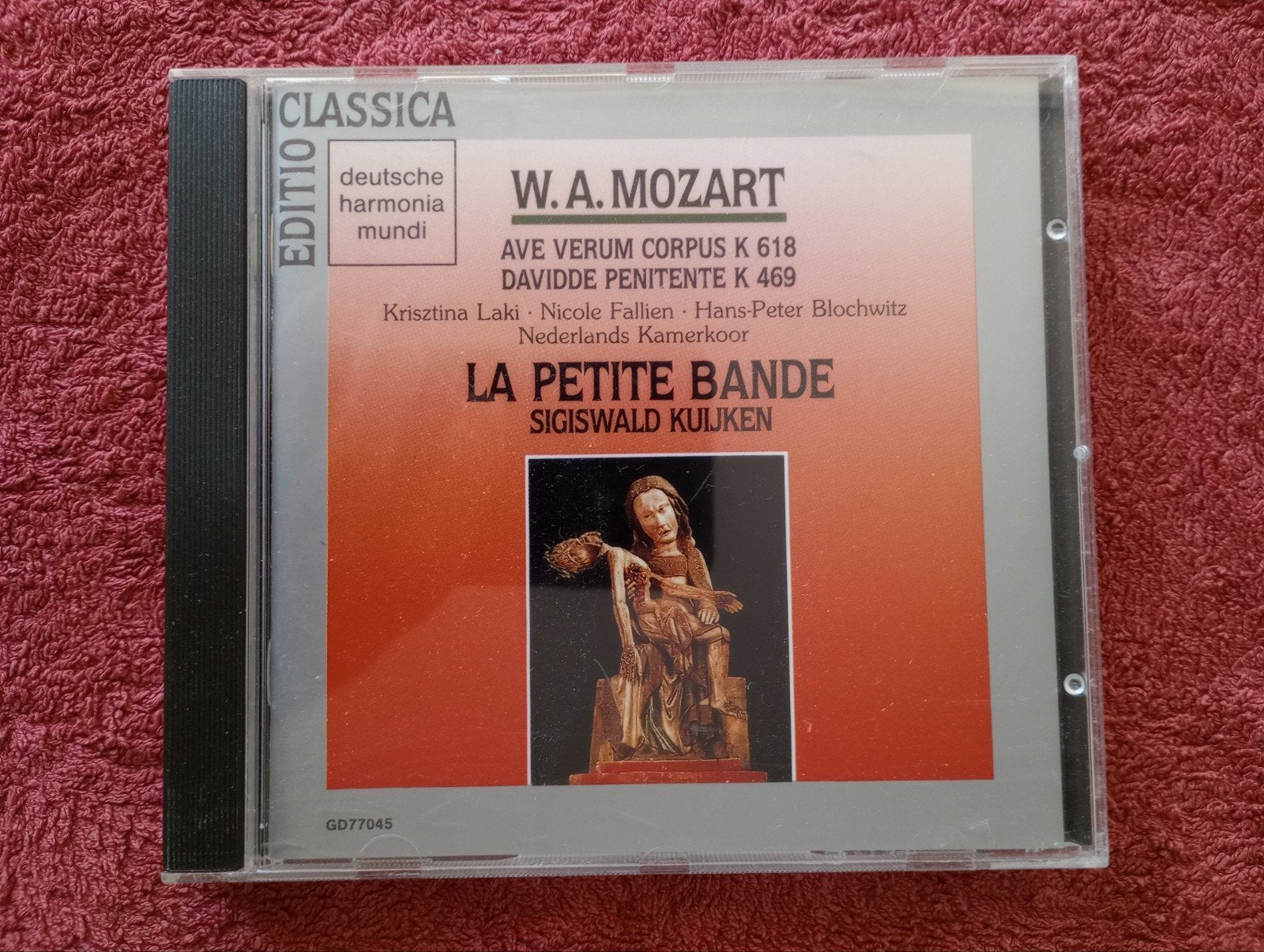 Mozart Ave Maria Corpus & Davidde Penitentie - Kuijken, Cd's en Dvd's, Gebruikt, Mozart, Ophalen of Verzenden, Classicisme