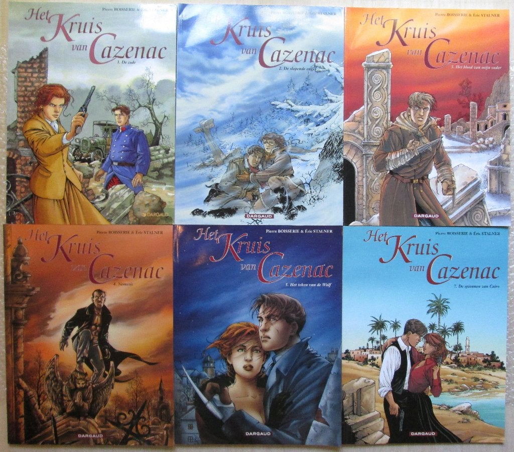 Het kruis van Cazenac 1 t/m 5 + 7 (SC), Boeken, Stripboeken, Meerdere stripboeken, Ophalen of Verzenden, Nieuw, Éric Stalner